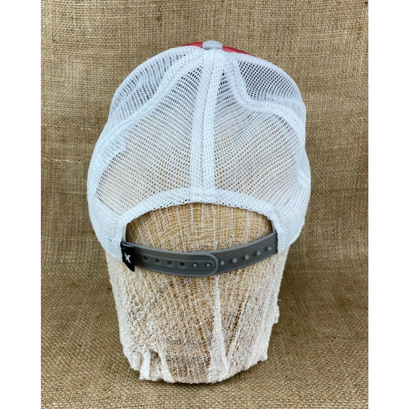 Hurley Mesh Snapback Truckers Hat Striped Front Cap - Picture 4 of 8